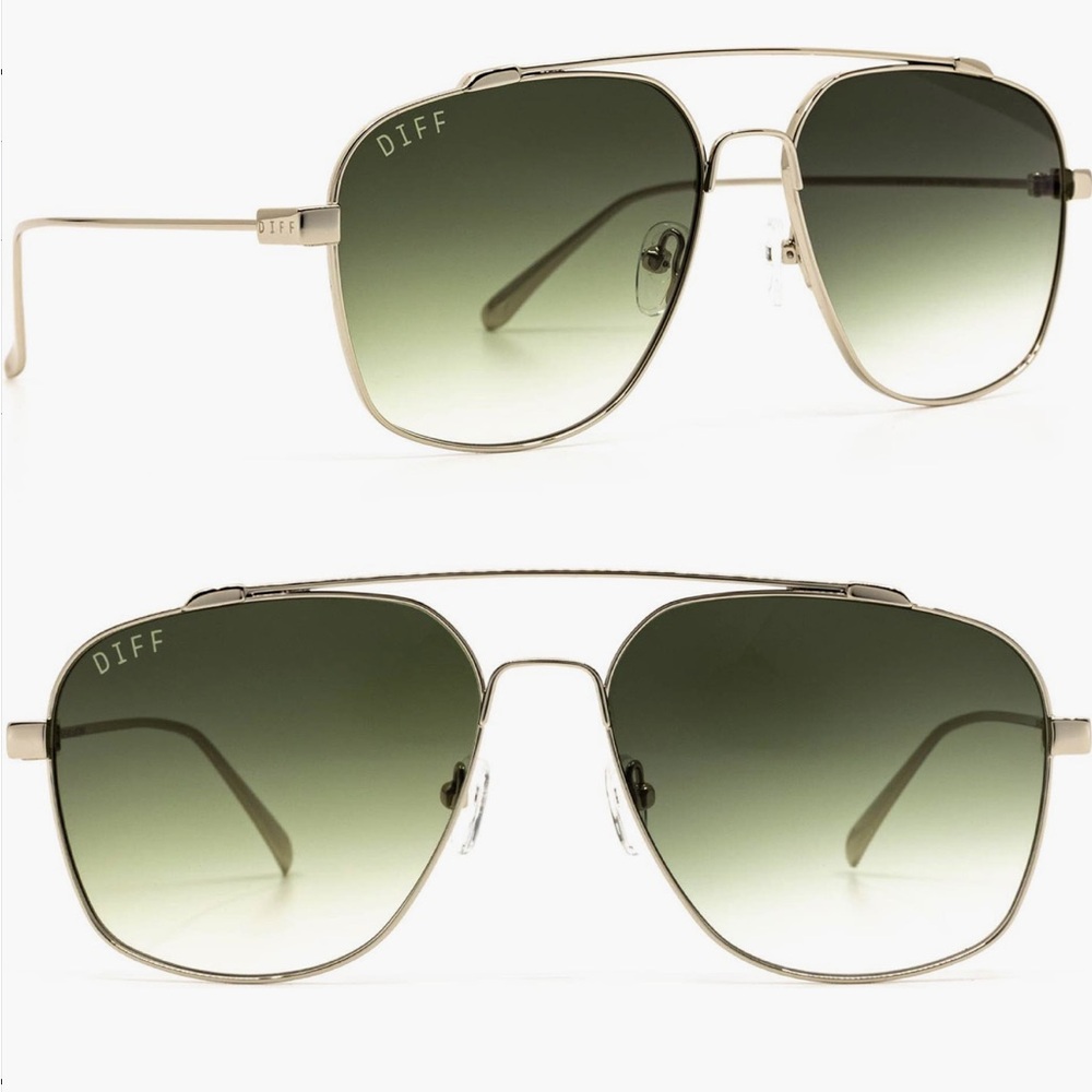 Green frame with gold trim Atlas style 58mm